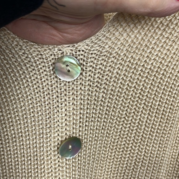 Versona Womens Knit Vest XL Tan/Mauve Vneck Straps Open Weave Soft Casual EUC - Picture 4 of 11